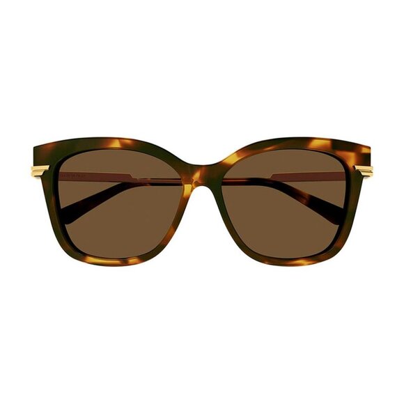 NEW BOTTEGA VENETA BV1296SA 002 SUNGLASSES WOMEN HAVANA BROWN CAT EYE EYEWEAR